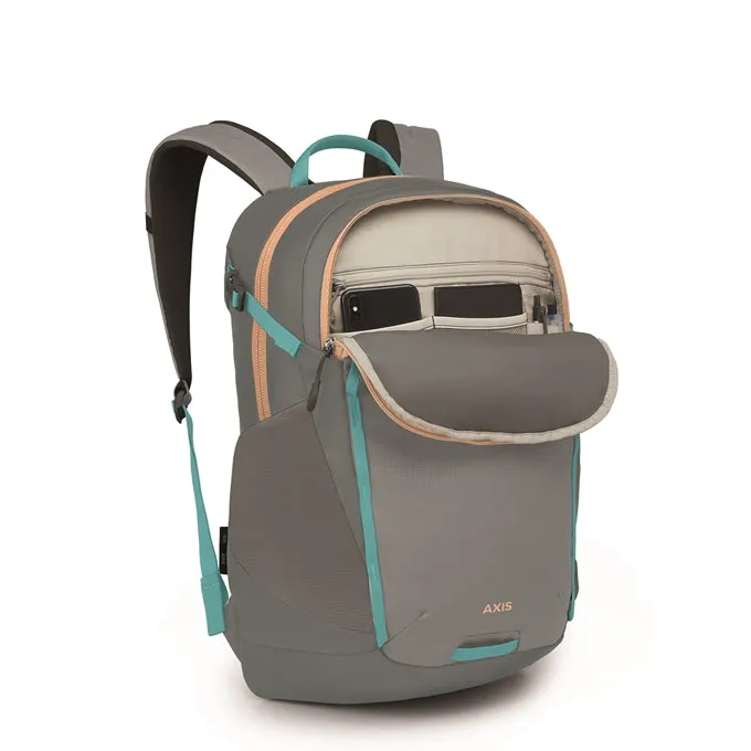 Osprey Axis 24L Laptop Backpack - Medium Grey/Coal Grey