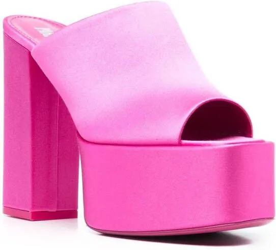 Paris Texas Sasha 135mm open toe mules Pink