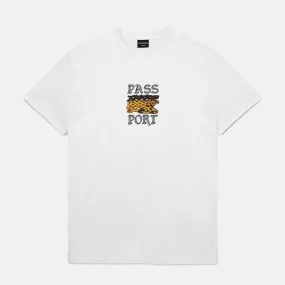 Pass Port Skateboards - Antler Embroidered T-Shirt - White