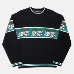 Pass Port Skateboards - Antler Knitted Jumper - Black / Teal