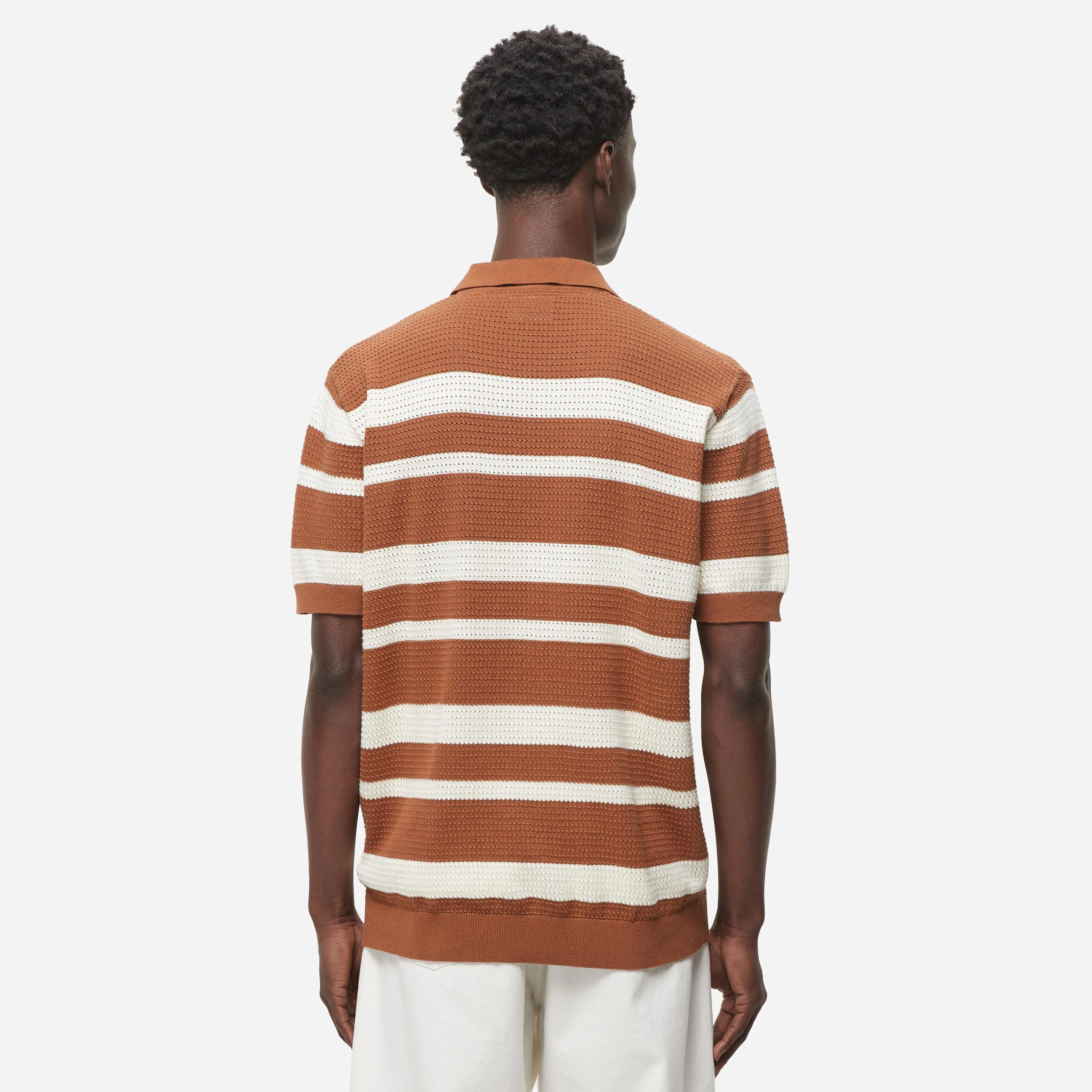 Percival Paros Striped Polo Shirt