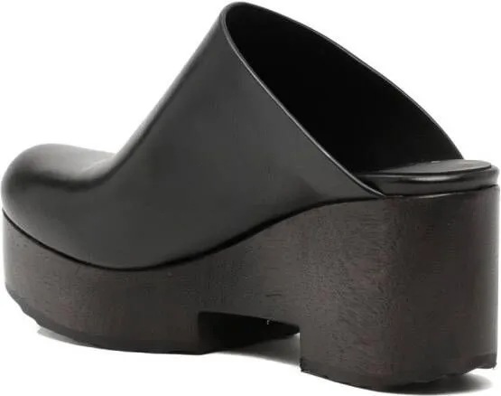 Pierre Hardy Sabot wooden platform mules Black