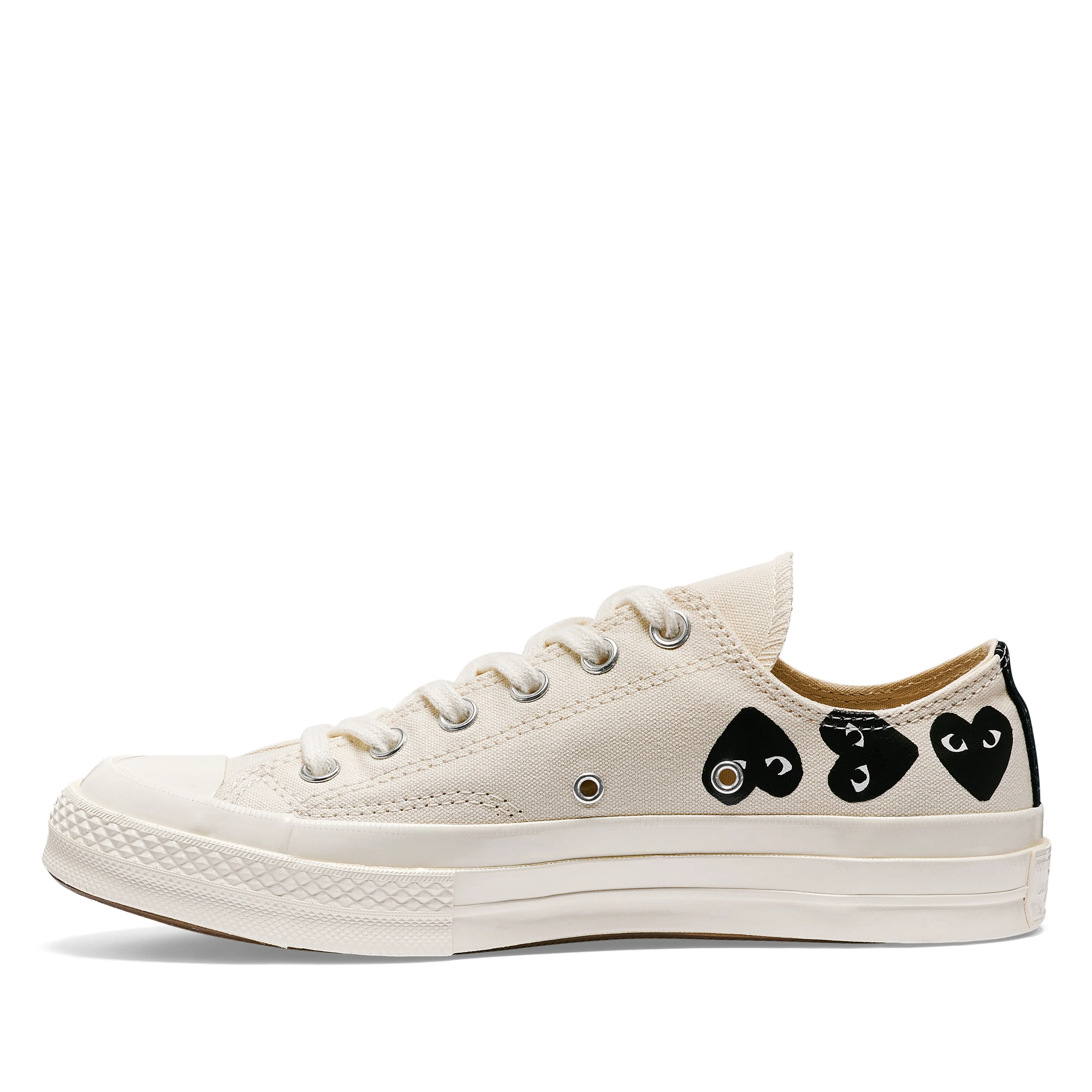 Play Converse - Multi Black Heart Chuck Taylor All Star '70 Low Sneakers - (Beige)