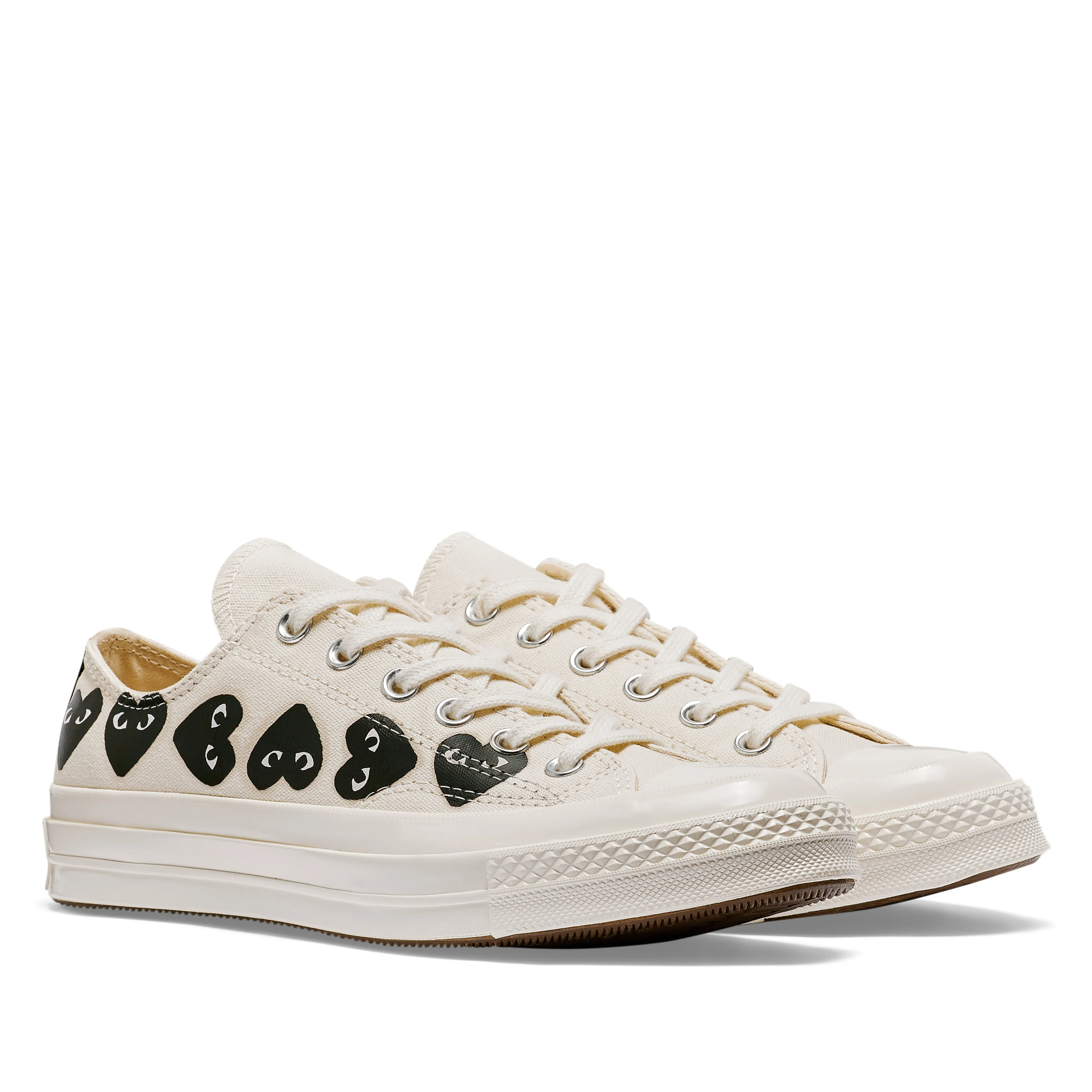 Play Converse - Multi Black Heart Chuck Taylor All Star '70 Low Sneakers - (Beige)