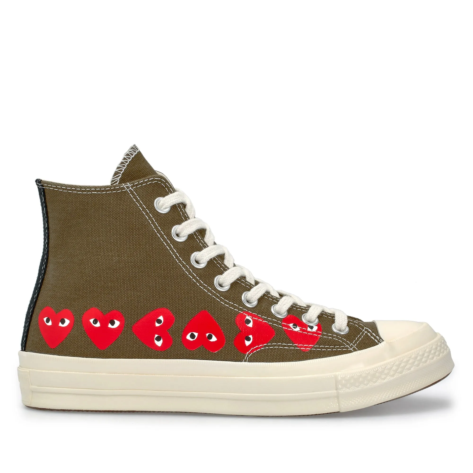 Play Converse Multi Red Heart Chuck Taylor All Star ’70 High Sneakers  Khaki