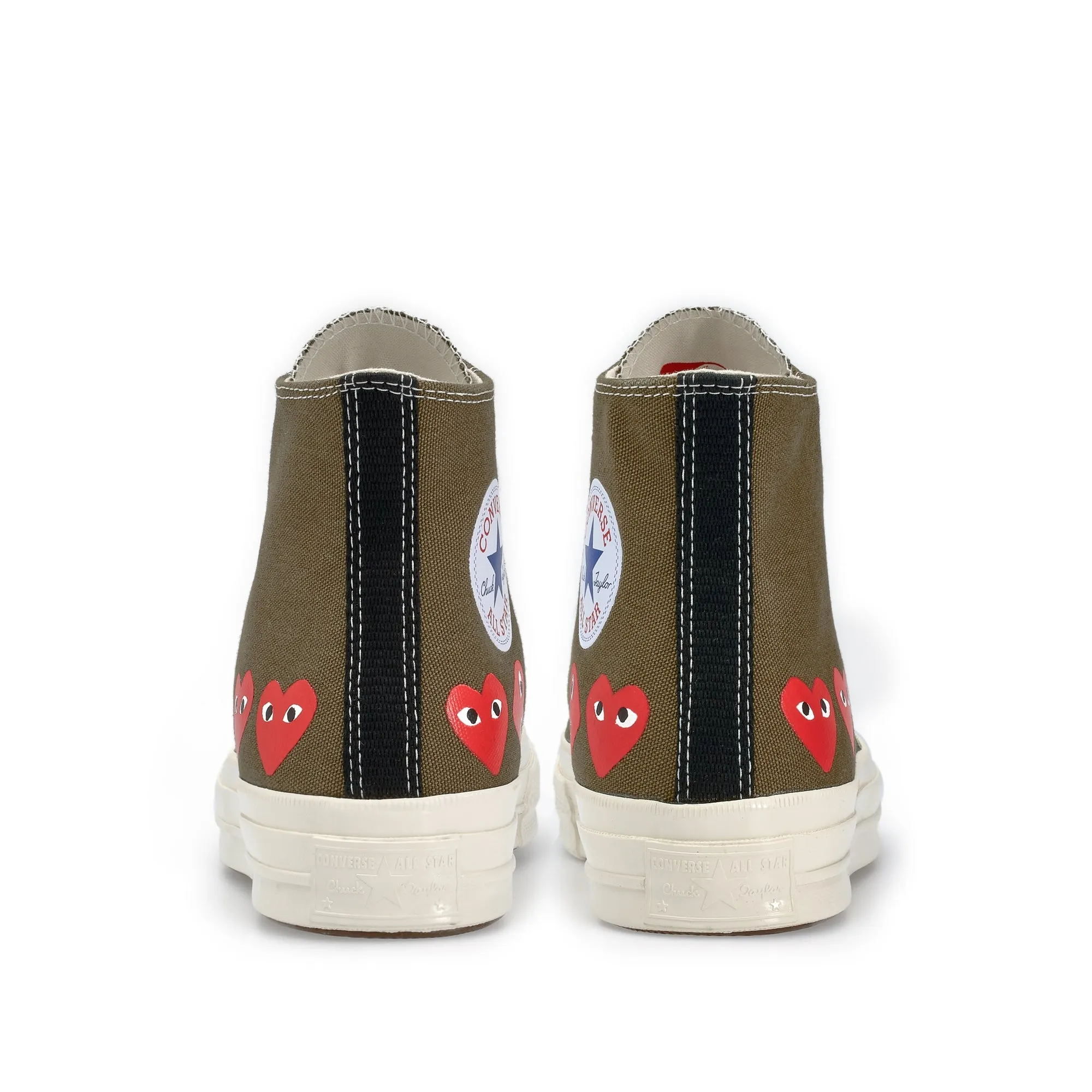 Play Converse Multi Red Heart Chuck Taylor All Star ’70 High Sneakers  Khaki