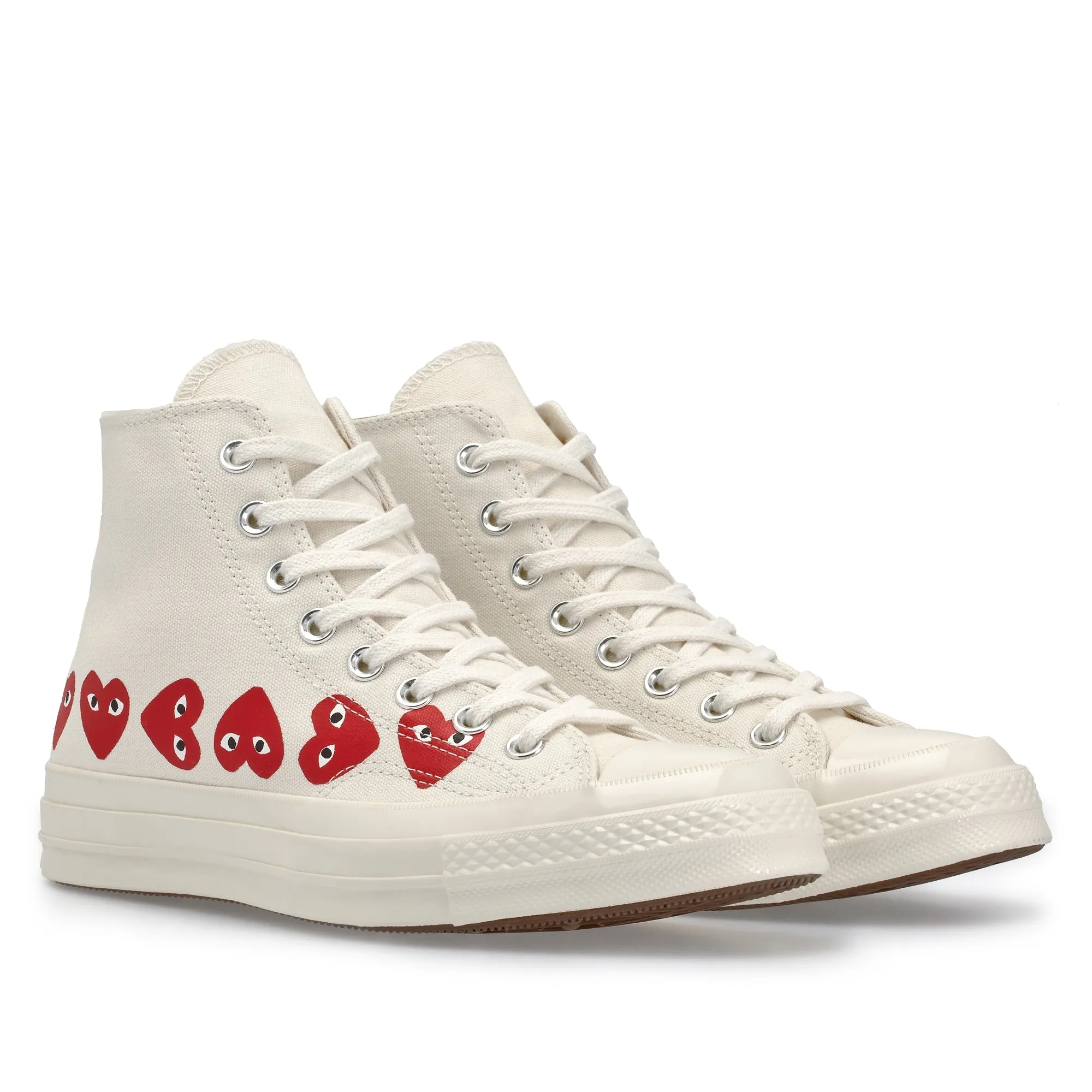 Play Converse Multi Red Heart Chuck Taylor All Star ’70 High Sneakers  White