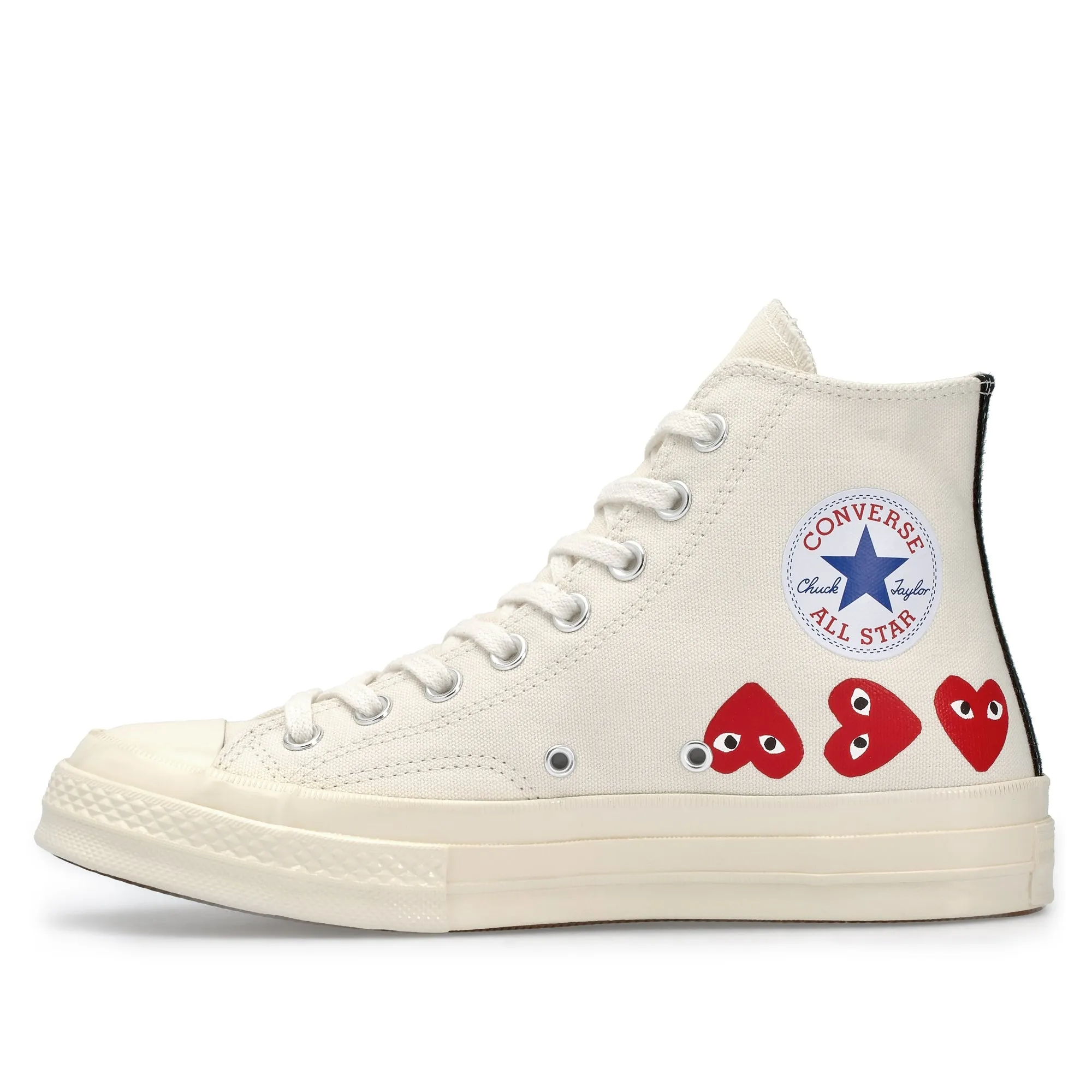 Play Converse Multi Red Heart Chuck Taylor All Star ’70 High Sneakers  White