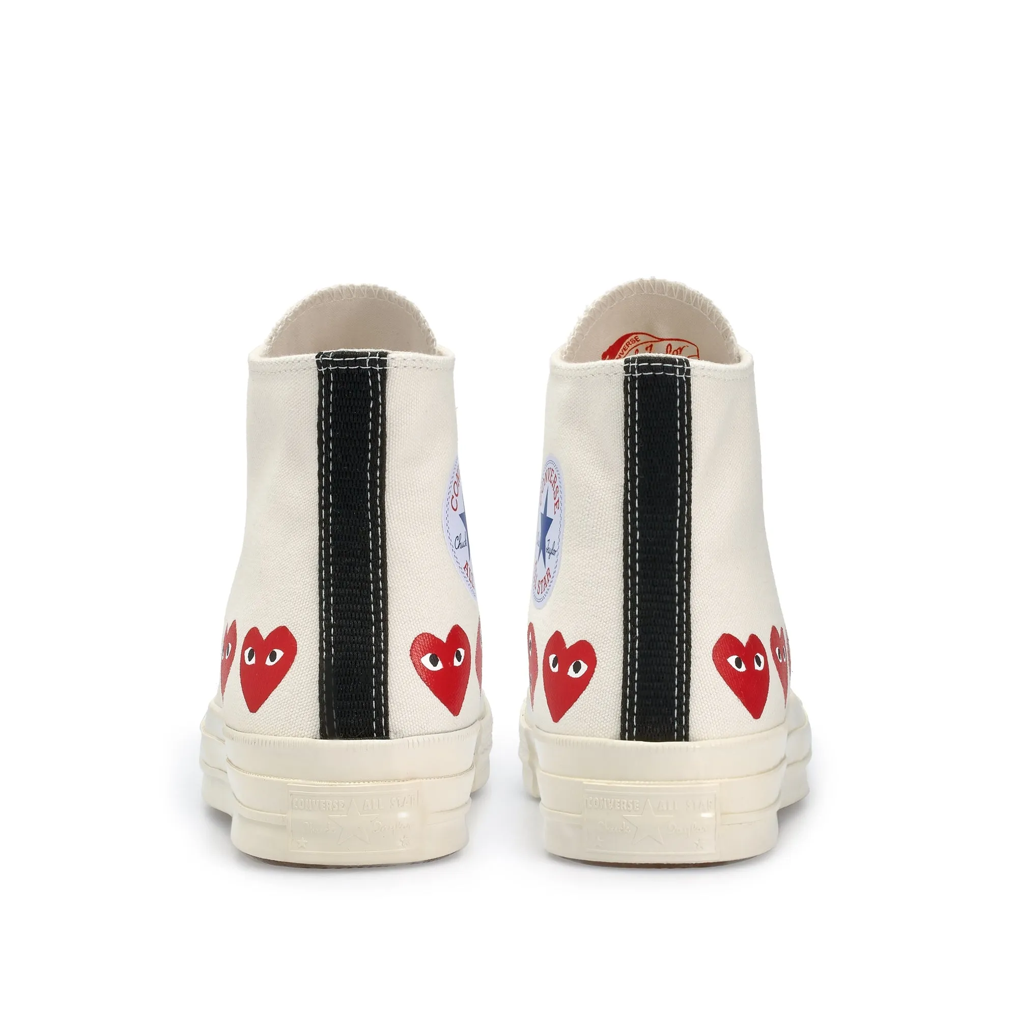 Play Converse Multi Red Heart Chuck Taylor All Star ’70 High Sneakers  White