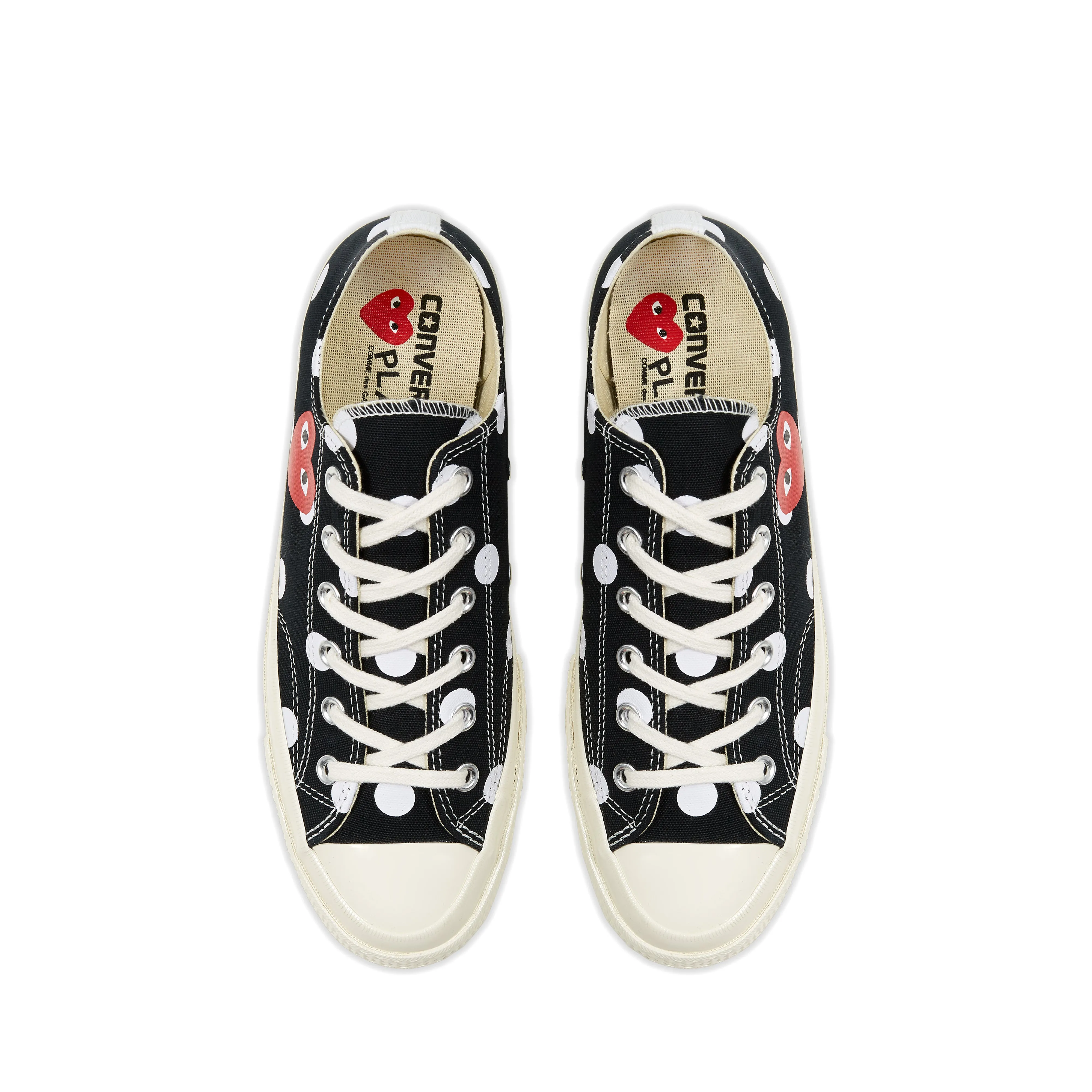 Play Converse - Polka Dot Red Heart Chuck Taylor All Star ’70 Low Sneakers - (Black)