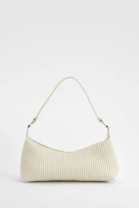 Pleated Pu Shoulder Bag