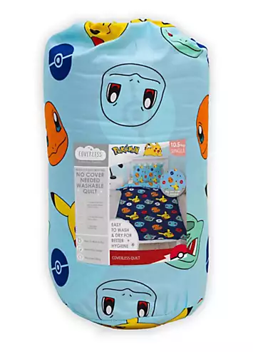 Pokemon Badges 10.5 Tog Single Coverless Duvet Cover Set | Kaleidoscope