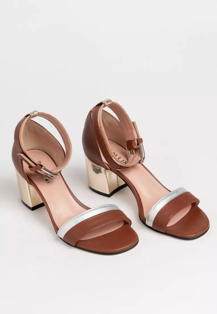 Pollini Pollini Women's Brown Sandals