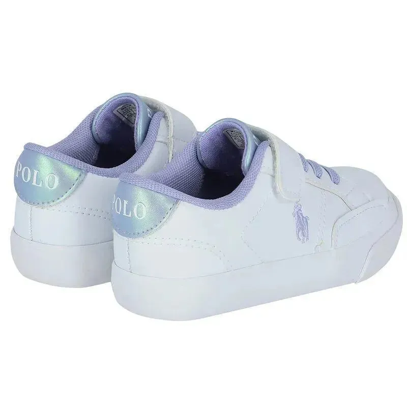 Polo Ralph Lauren Baby - Girl White Logo Trainers