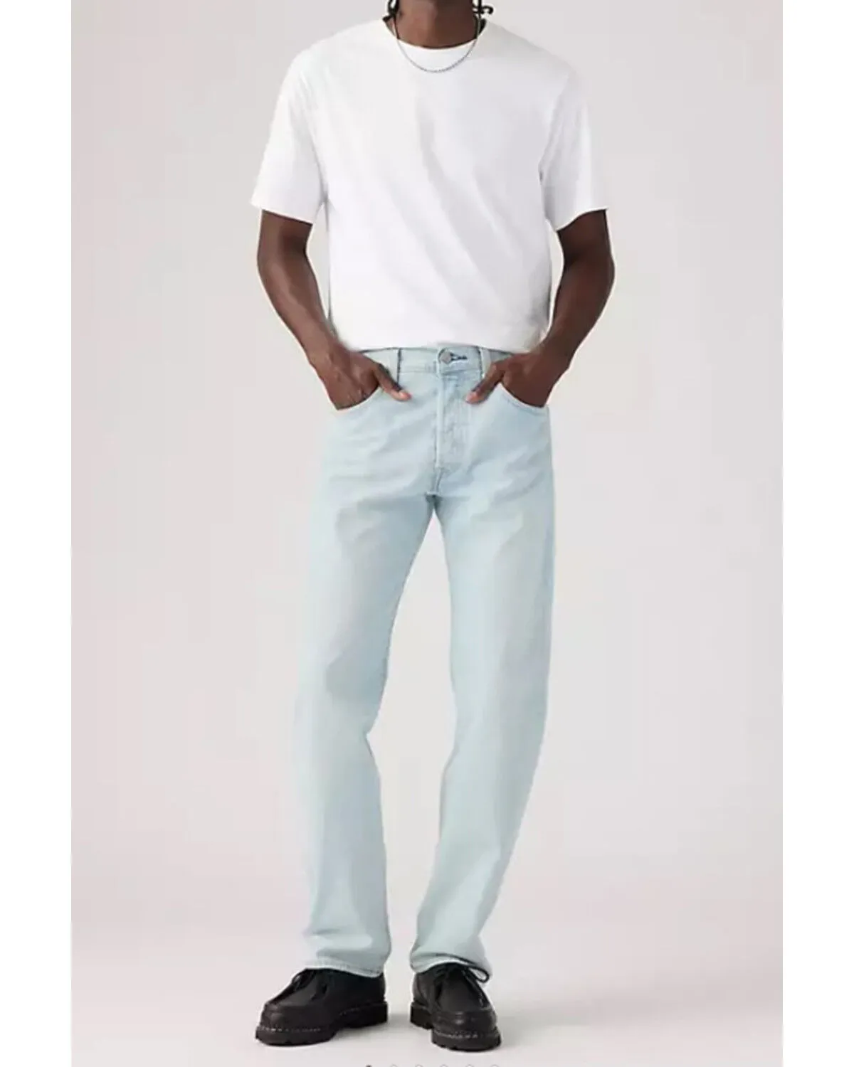 Product Name:  Levi's Men's 501 '93 Light Wash Straight Leg Relaxed Fit Stretch Denim Jeans