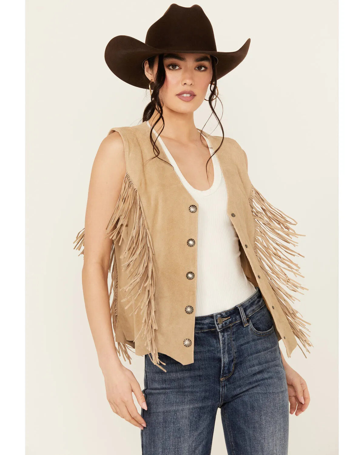 Product Name:  Scully Women's Fringe Suede Vest