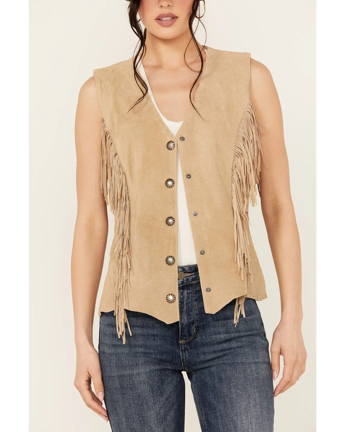 Product Name:  Scully Women's Fringe Suede Vest