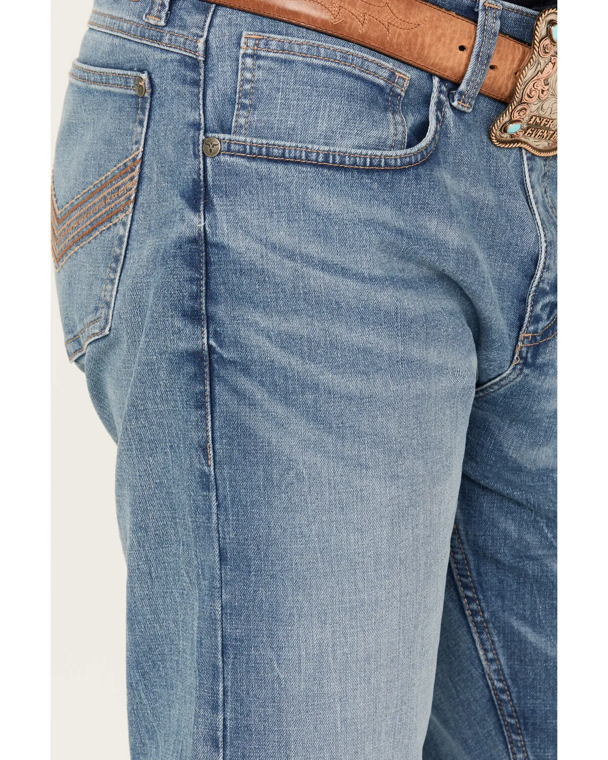 Product Name:  Wrangler 20X Men's Monarch Light Wash Slim Straight Stretch Denim Jeans