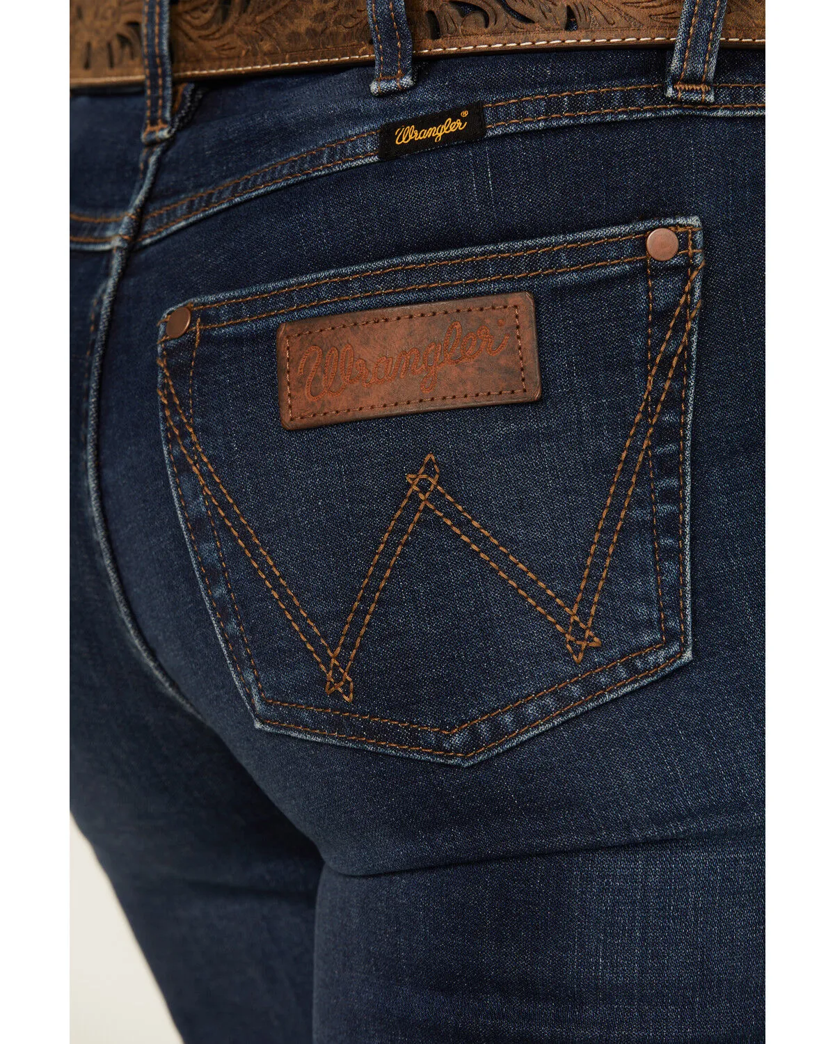 Product Name:  Wrangler Retro Women's Gabriella Dark Wash High Rise Stretch Trouser Jeans