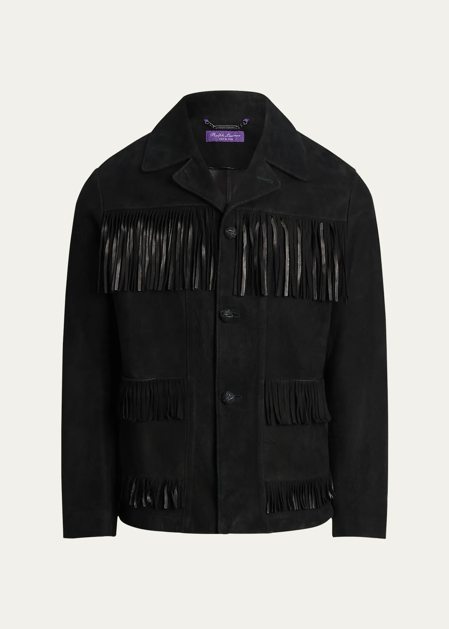 Ralph Lauren Purple Label Men's Fringed Suede Jacket