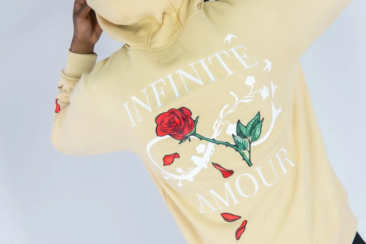 Rebel Minds Infinite Amour Fullzip Khaki Hoodie Big & Tall