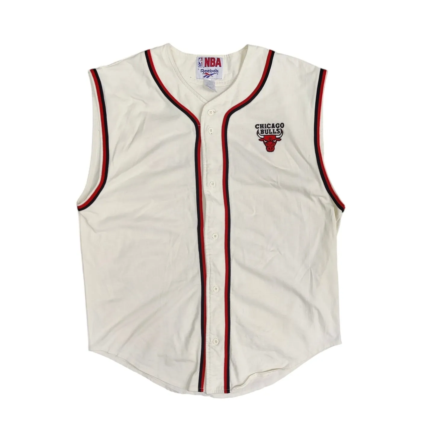 Reebok Chicago Bulls Cream Black Vest