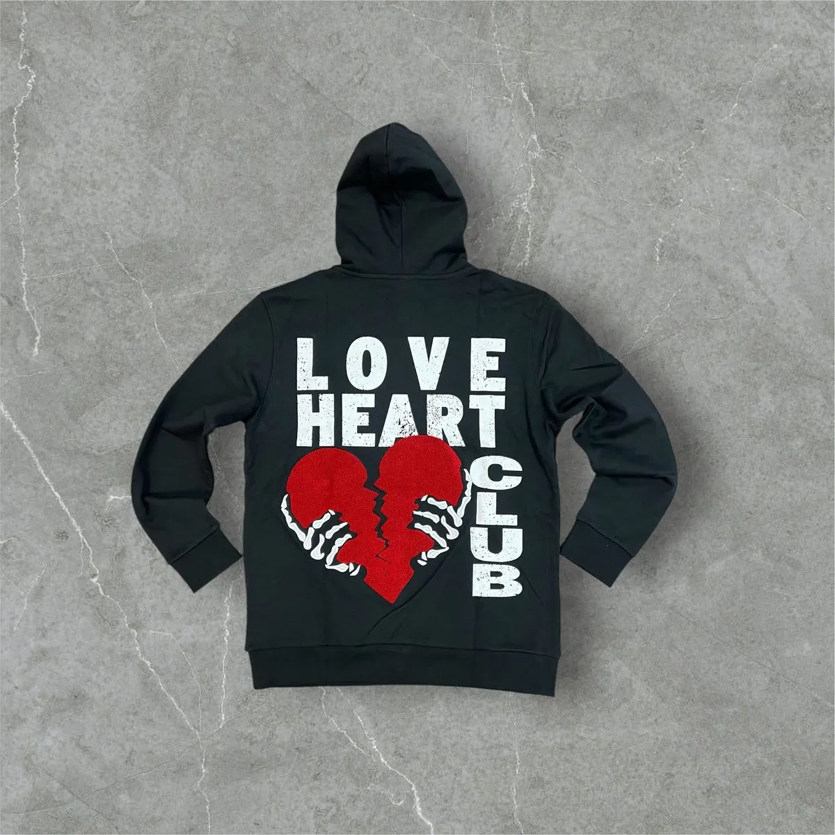 Reelistik Heart Club Black Hoodie