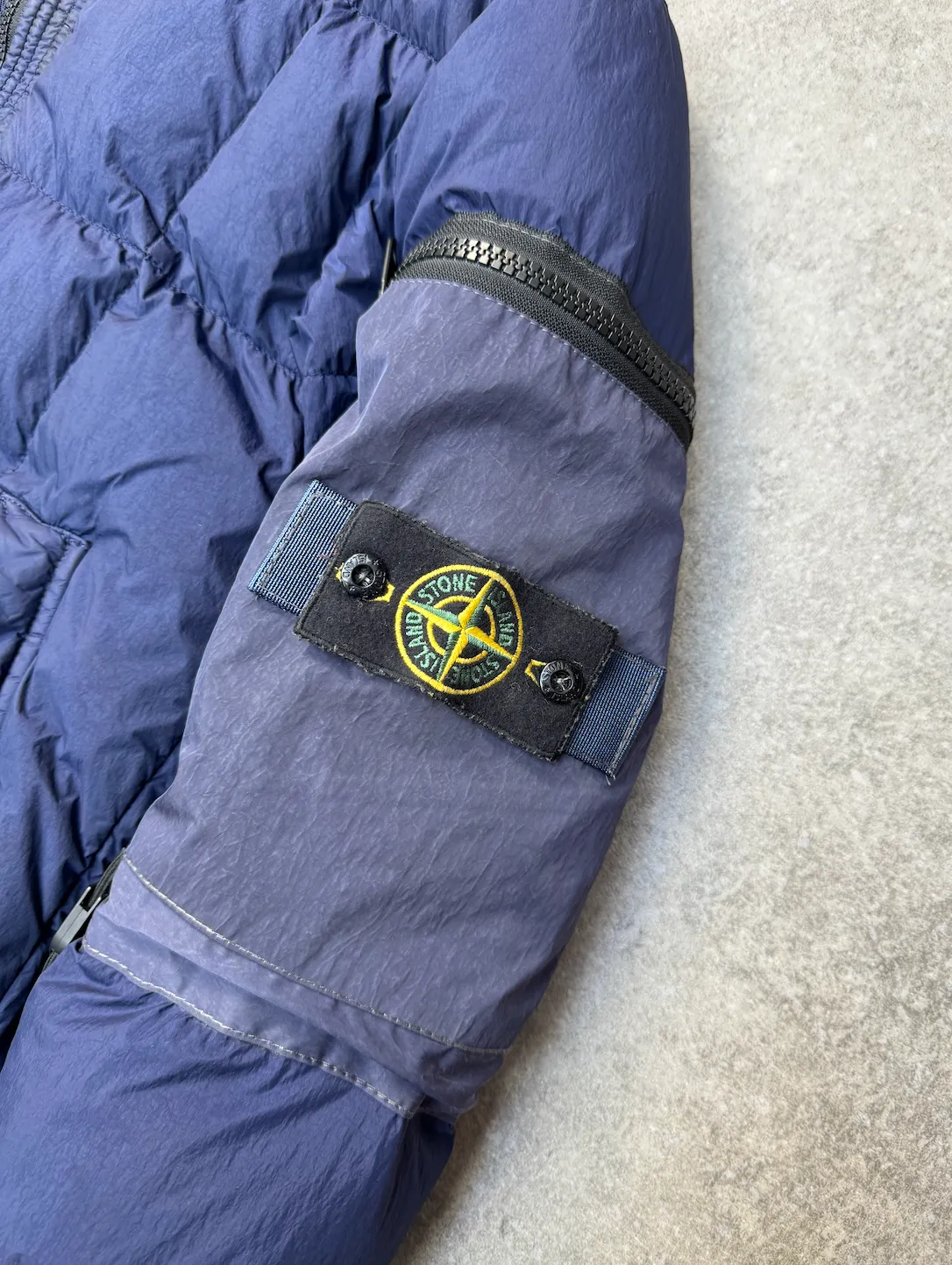 Repaired AW 2018 Stone Island Garment Dyed Crinkle Reps Quilted Puffer Jacket