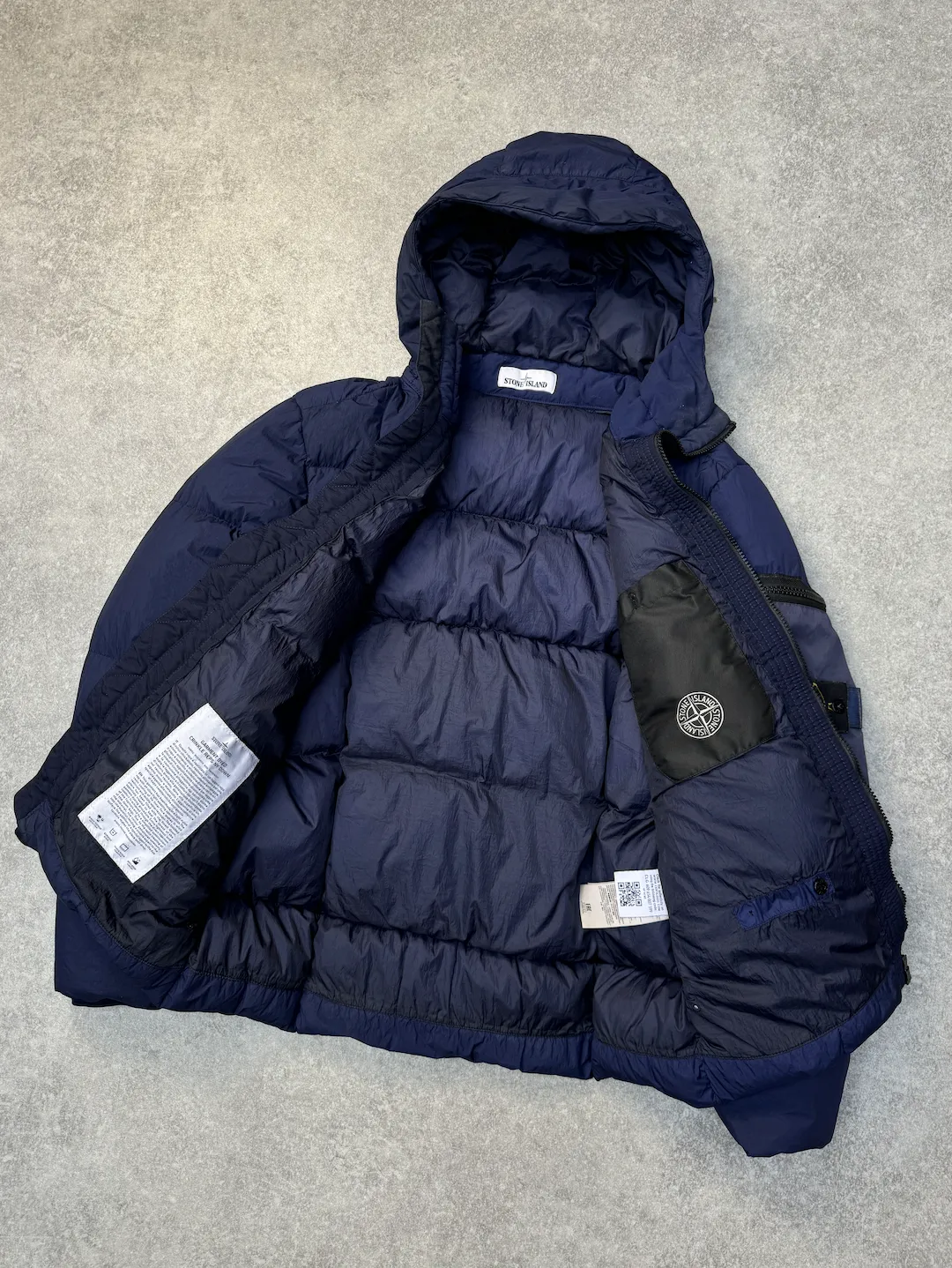 Repaired AW 2018 Stone Island Garment Dyed Crinkle Reps Quilted Puffer Jacket