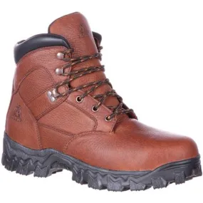 Rocky Mens Alpha Force Steel Toe Fully Puncture-Resistant Waterproof Work Boot RKK0190 BROWN