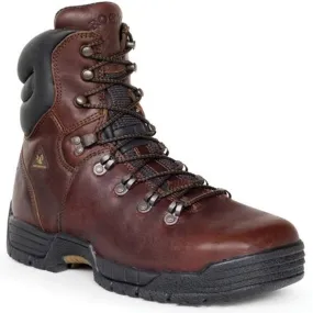 Rocky Mens MobiLite Steel Toe Waterproof Oil-Resistant Work Boot FQ0006115 DARK BROWN