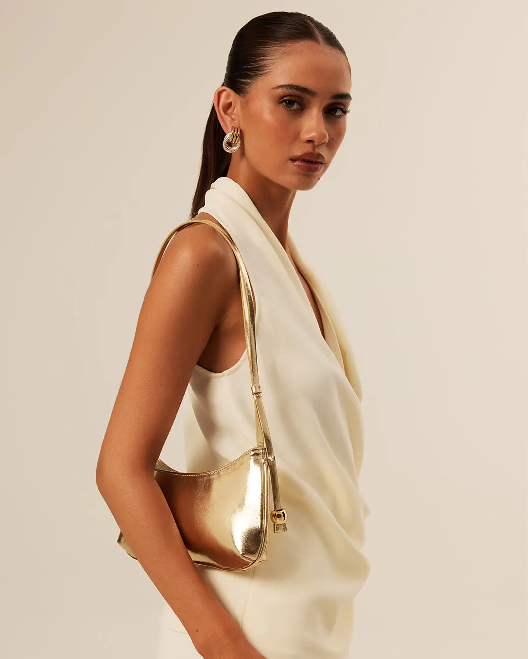 ROSABELLE SHOULDER BAG - GOLD METALLIC