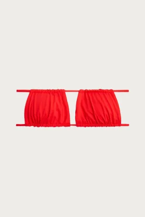 RUCHED BANDEAU BIKINI TOP