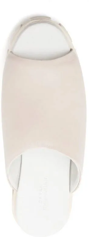 Sarah Chofakian Patty open-toe mules White