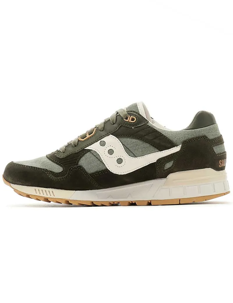 Saucony Shadow 5000 Linen Trainers Green Lime