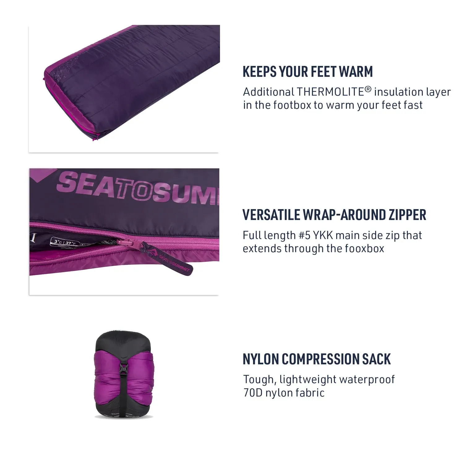 Sea to Summit Women's Quest Synthetic Sleeping Bag 30°F