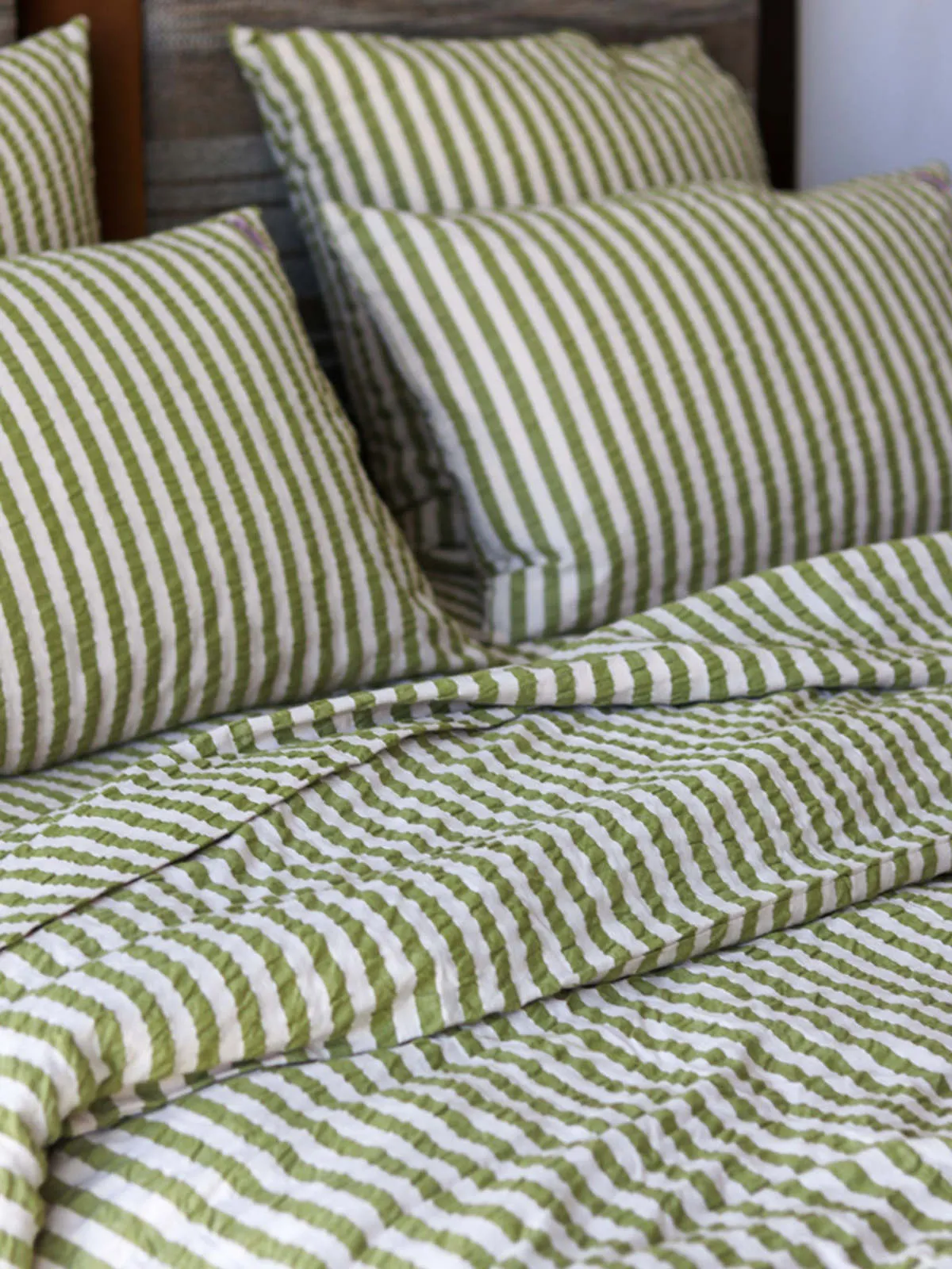 Seersucker Stripe Flat Sheet