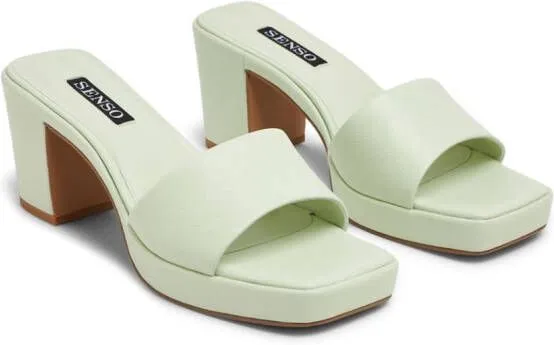 Senso Stevie II leather mules Green