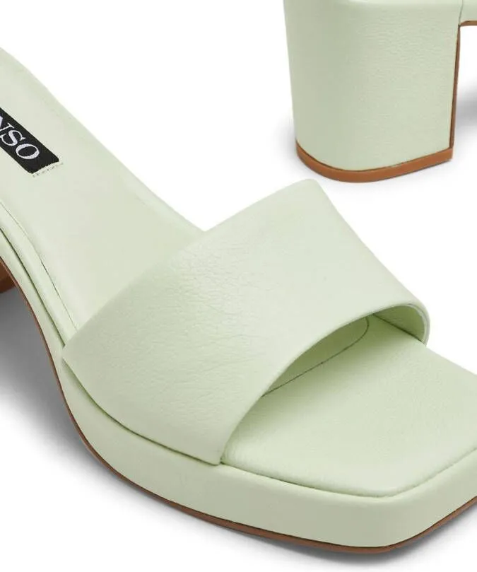 Senso Stevie II leather mules Green