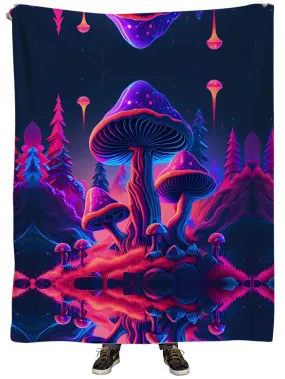 Shroom Trip Plush Blanket