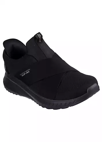 Skechers Black Bobs Squad Chaos Your Moment Slip-Ins Trainers