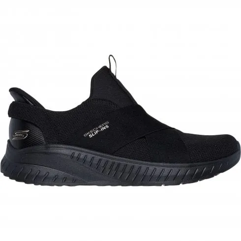 Skechers Bobs Squad Chaos Your Moment | Black | Women's Athletic Slip-in Trainers