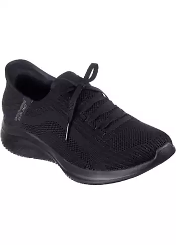 Skechers Ladies Black Slip-ins Ultra Flex 3.0 Brilliant Path Trainers