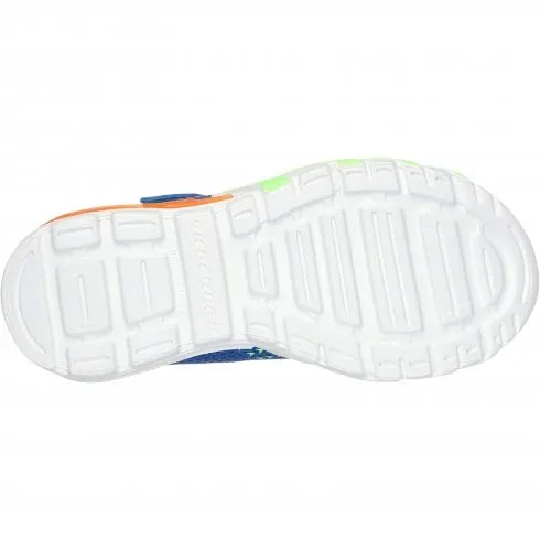 Skechers S Lights: Flex-Glow Bolt | Royal/Multi | Childrens Light Up Trainers