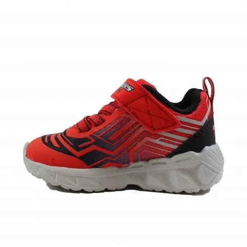 Skechers S Lights: Magna-Lights - Bozler | Red | Boys Light Up Trainers