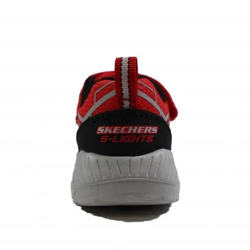 Skechers S Lights: Magna-Lights - Bozler | Red | Boys Light Up Trainers