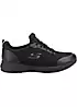 Skechers Work Ladies Black Slip Resistant Wec Squad SR Wide Trainers