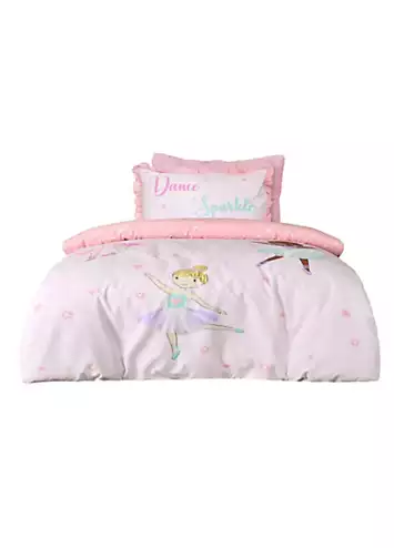 Sleepdown Kids Dancing Ballerinas Single Duvet Cover Set | Kaleidoscope