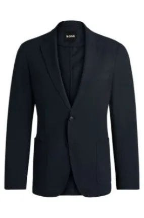 Slim-fit jacket in wrinkle-resistant performance-stretch fabric