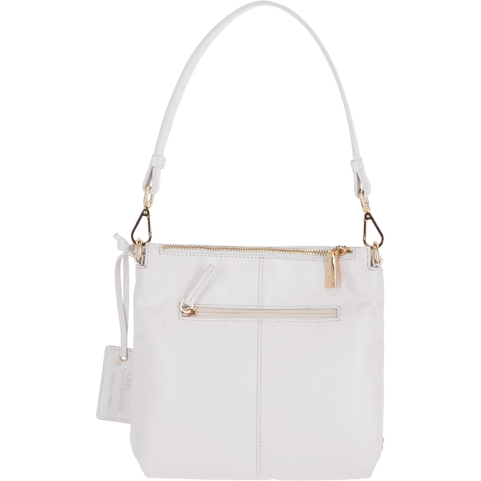 Small Two In One Leather Crossbody Bag & Shoulder Bag White: 62539